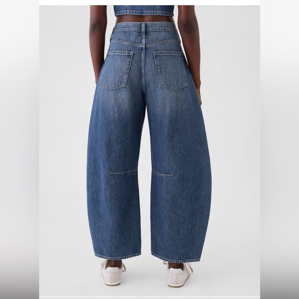 NWT GAP High Rise Horseshoe Jeans in Dark Blue Indigo Denim - 28/6 R - Picture 4 of 10